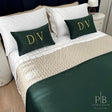 Peseira Dupla Veludo Verde Escuro